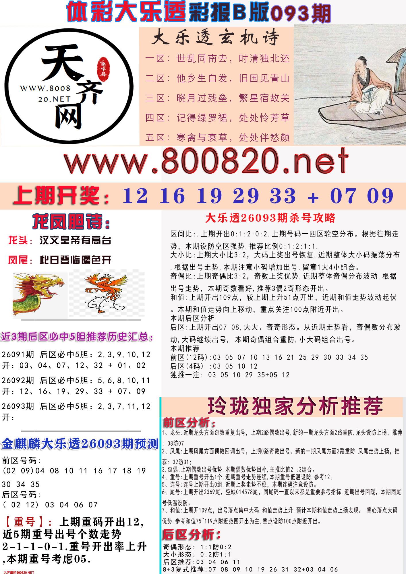 大乐透彩报B