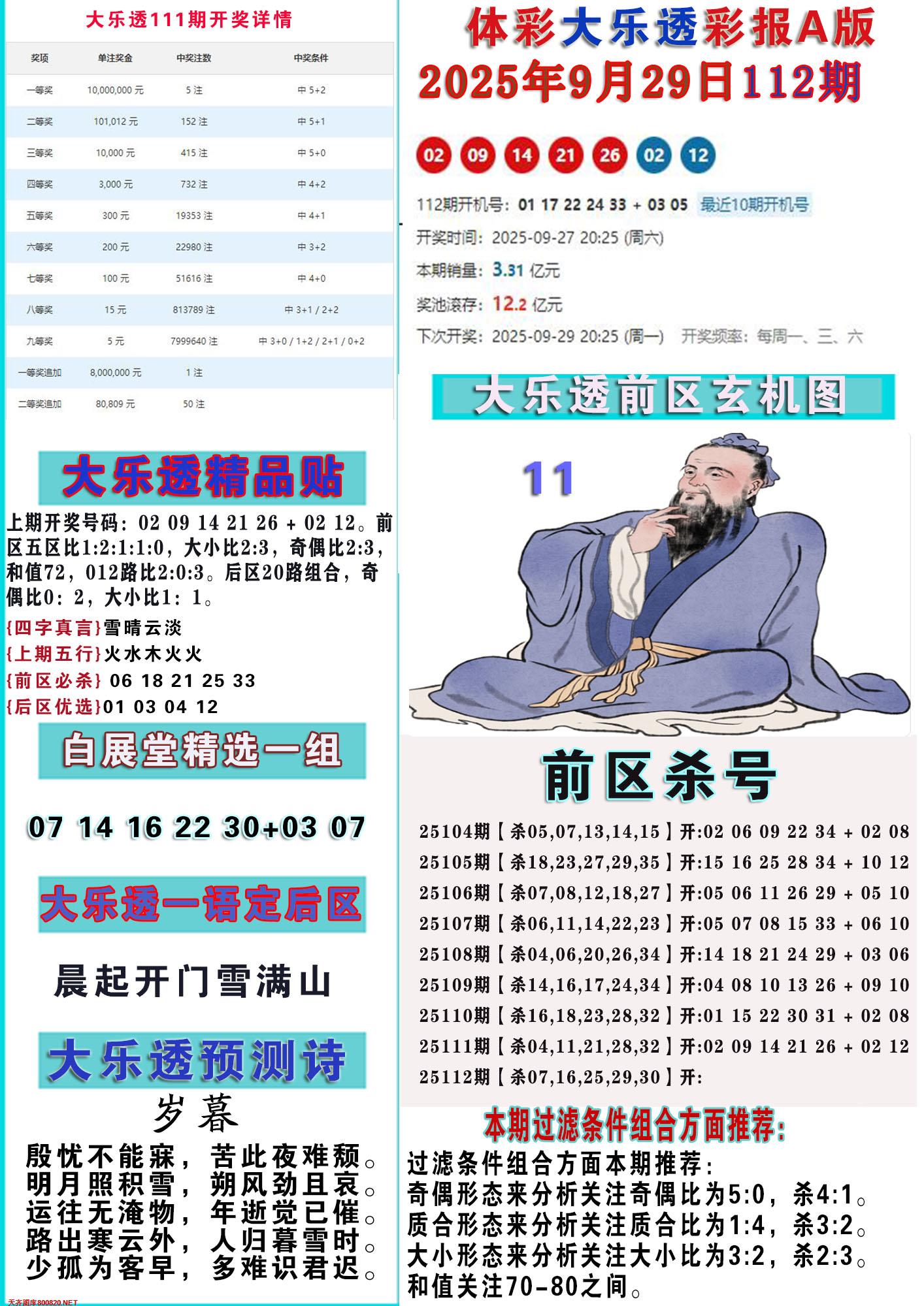 大乐透彩报A