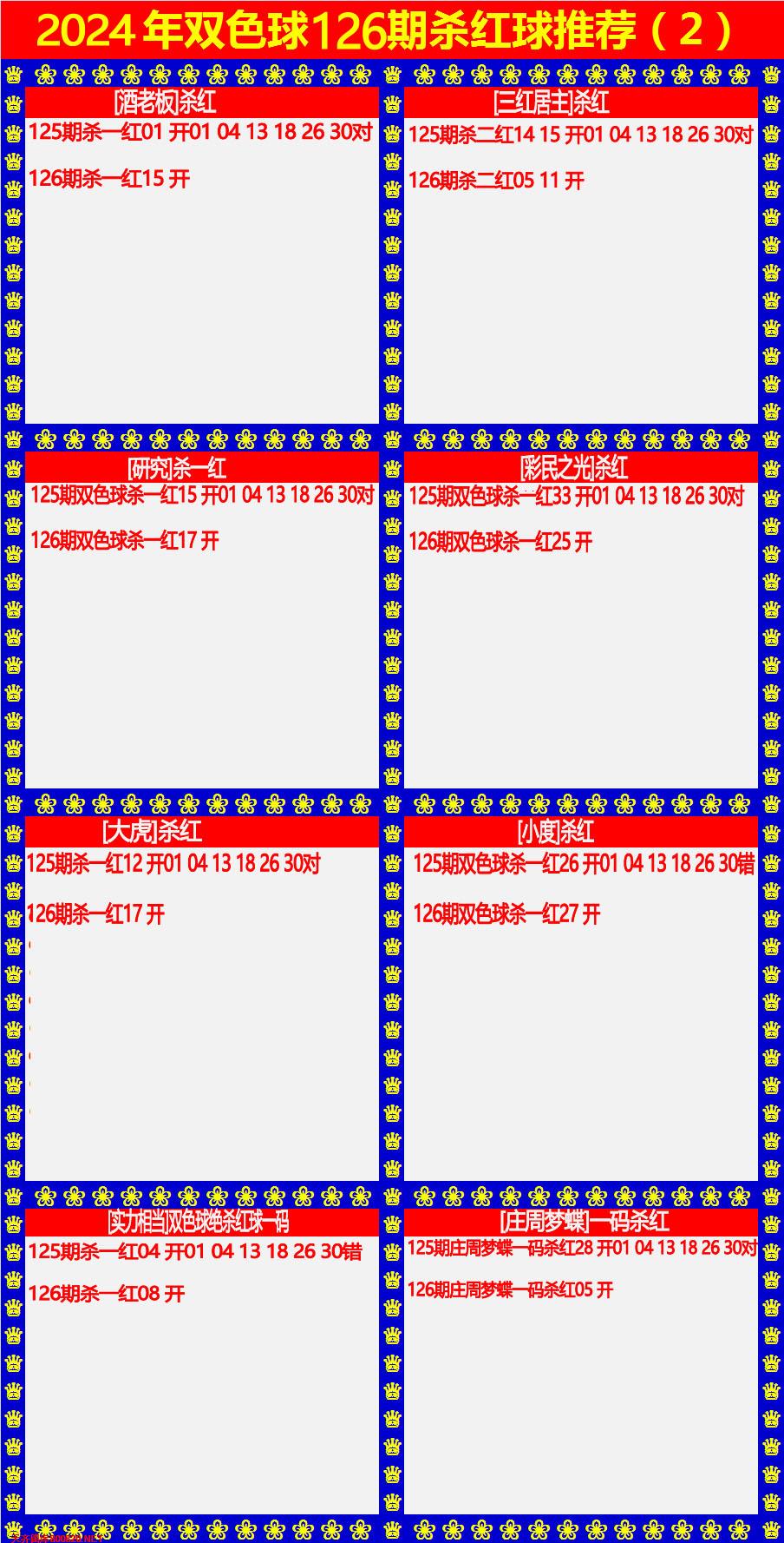 双色球杀红球2版
