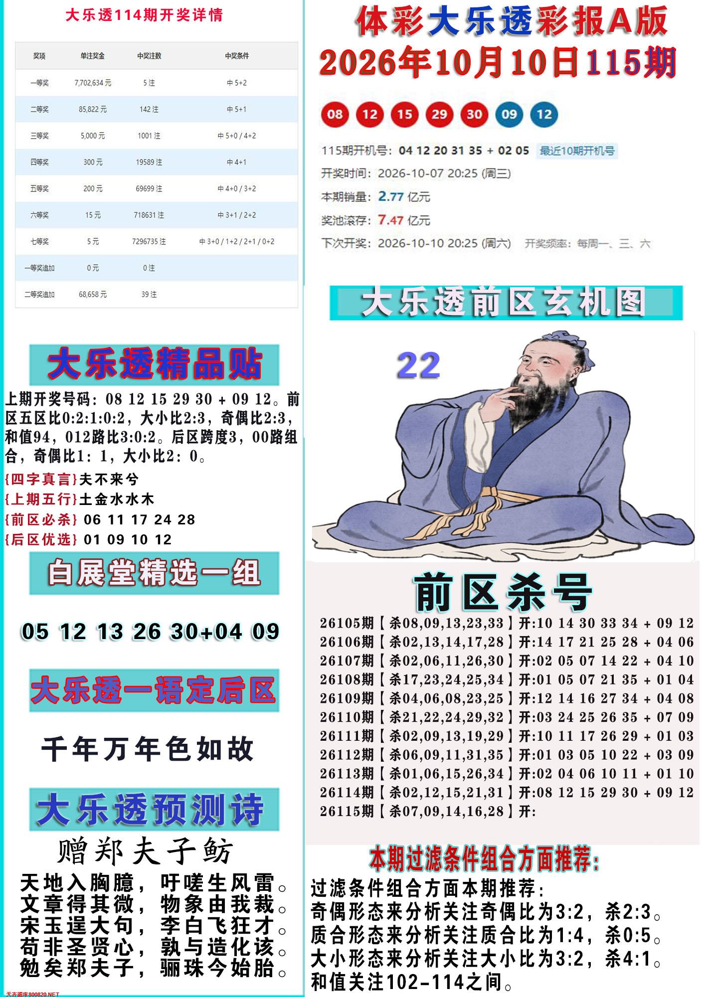 大乐透彩报A