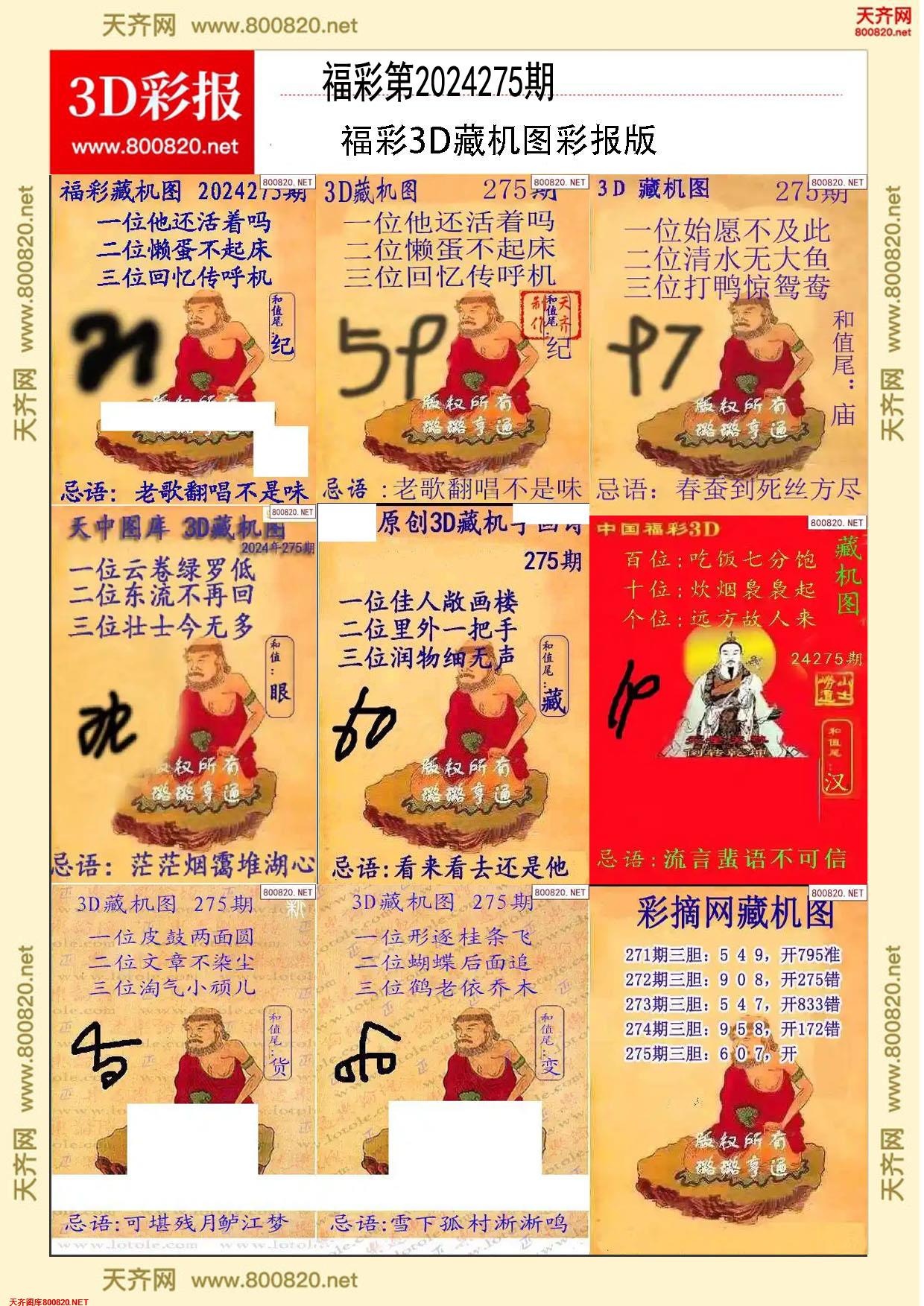 所有藏机图打印版