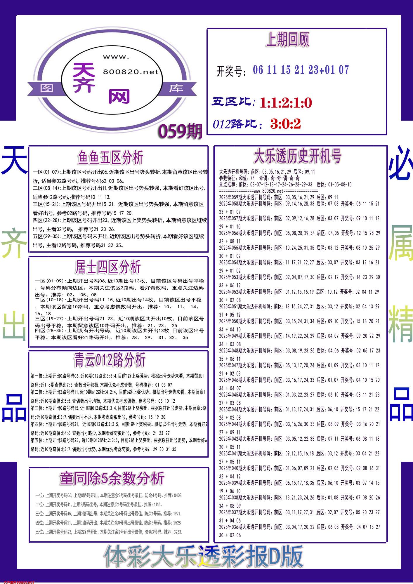 大乐透彩报D