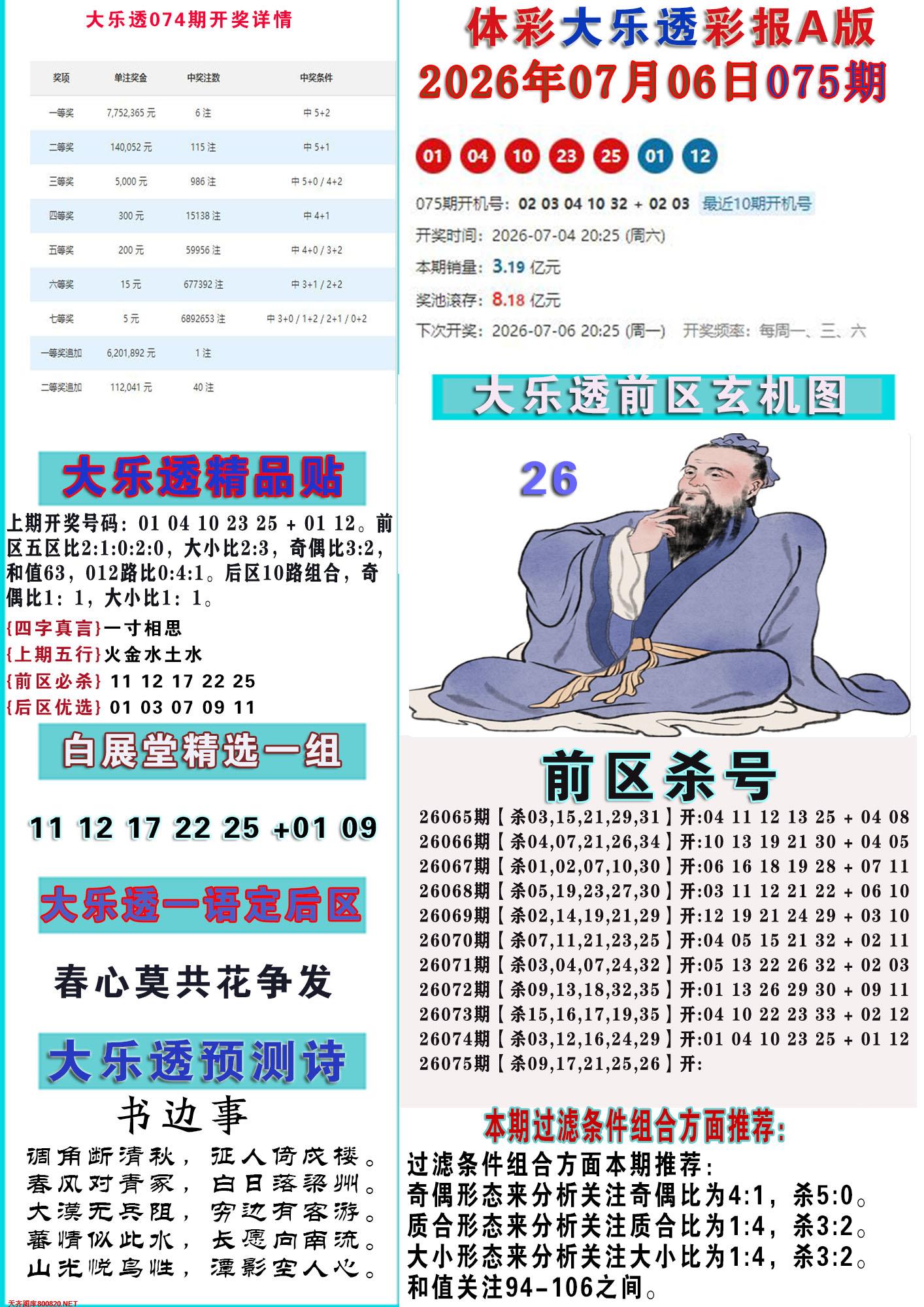 大乐透彩报A
