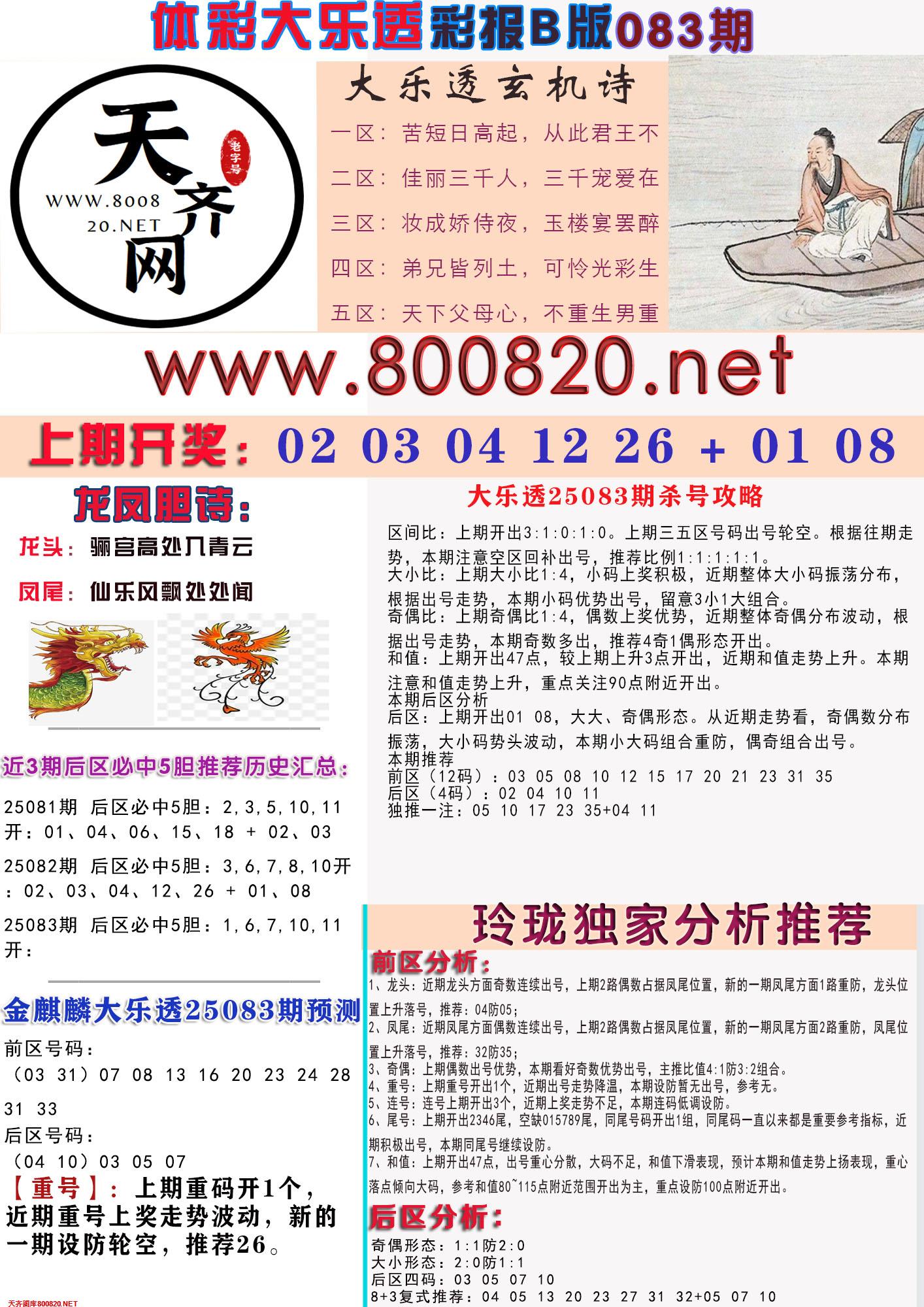 大乐透彩报B