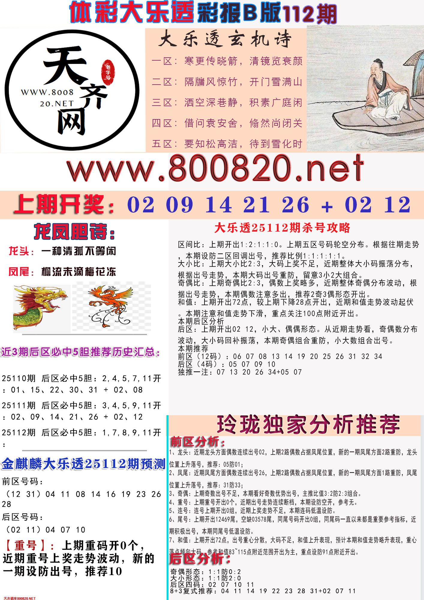 大乐透彩报B