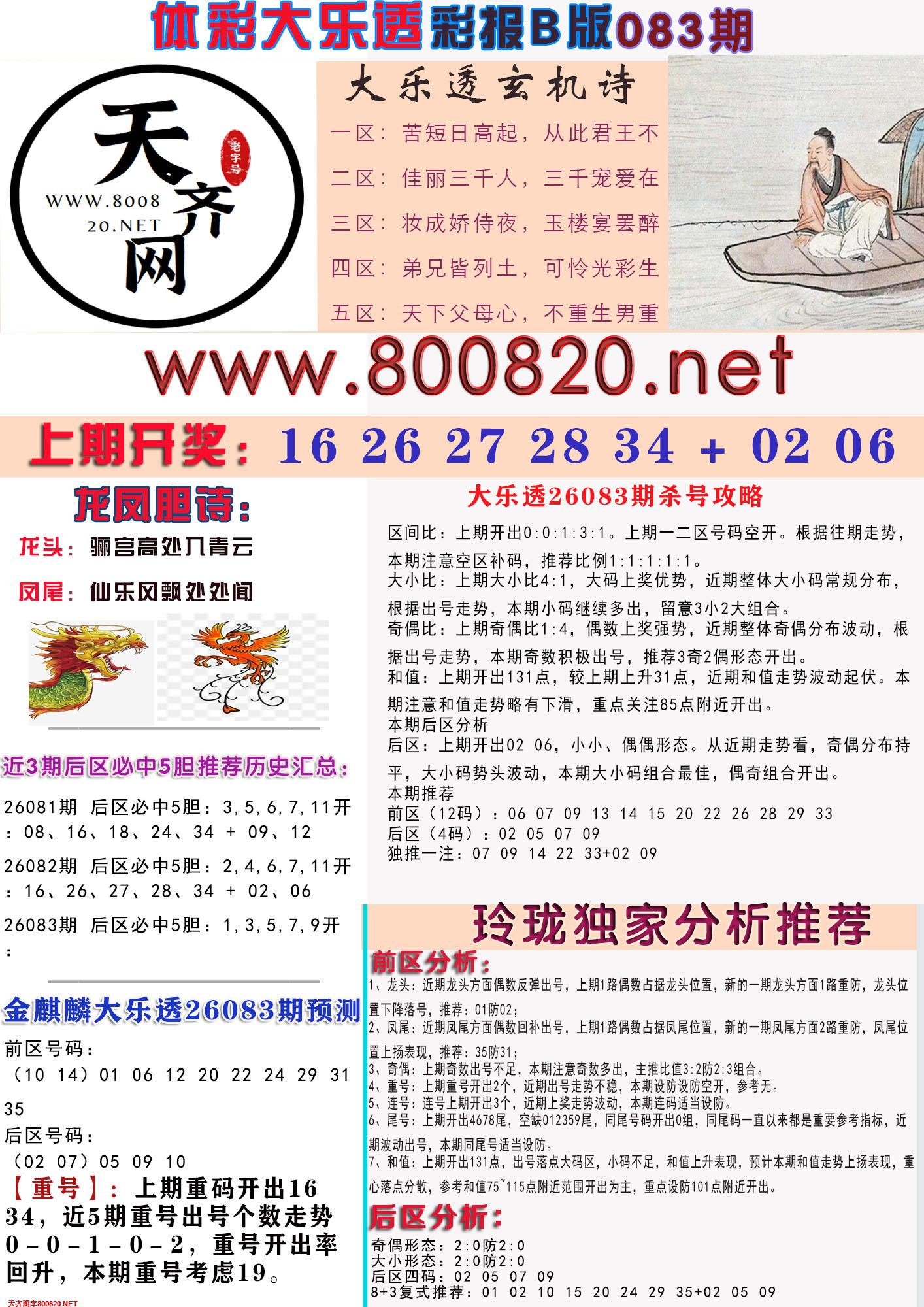 大乐透彩报B