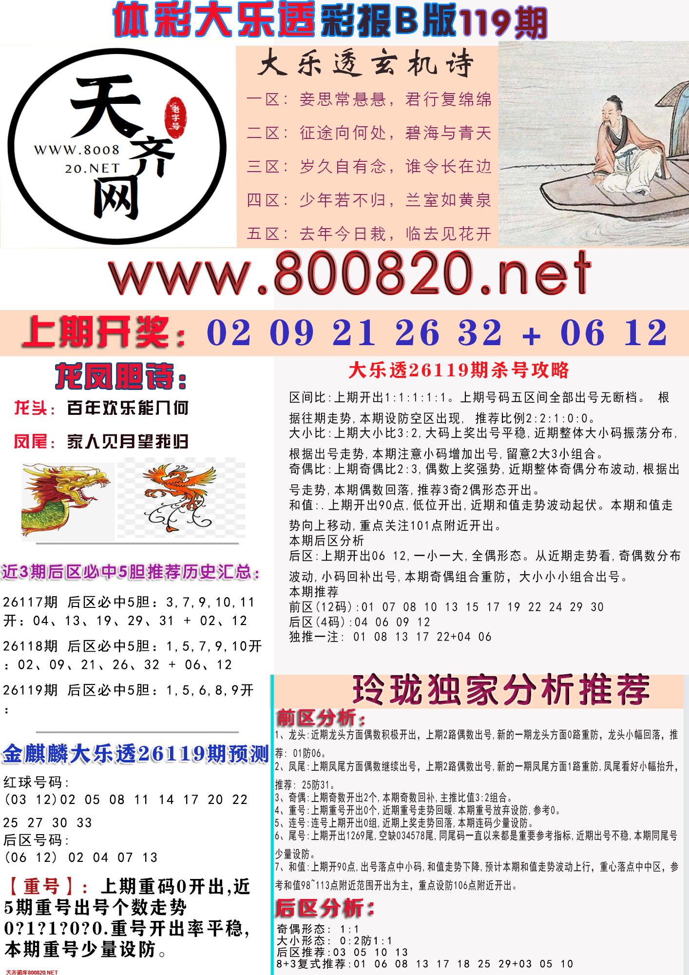 大乐透彩报B