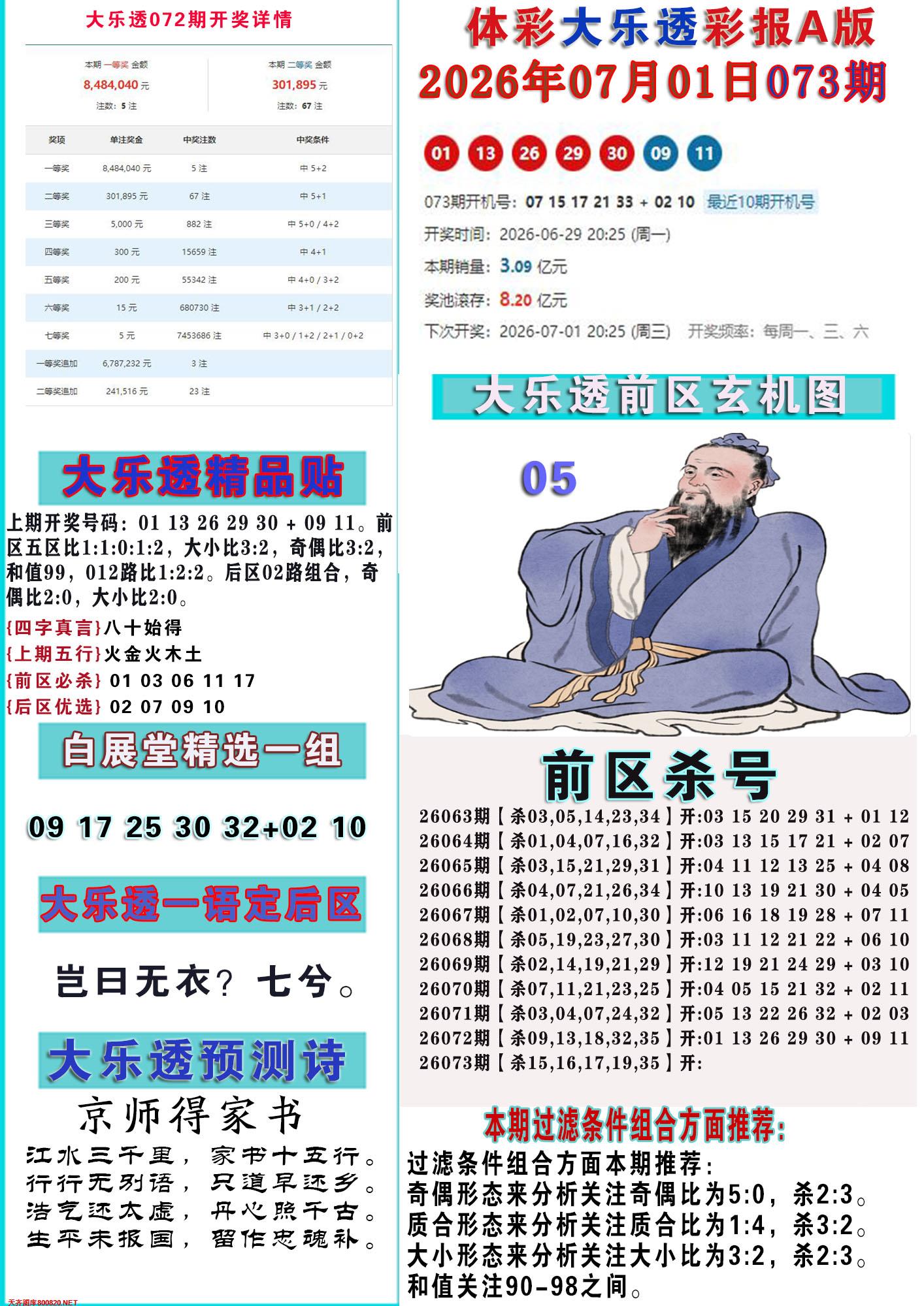 大乐透彩报A