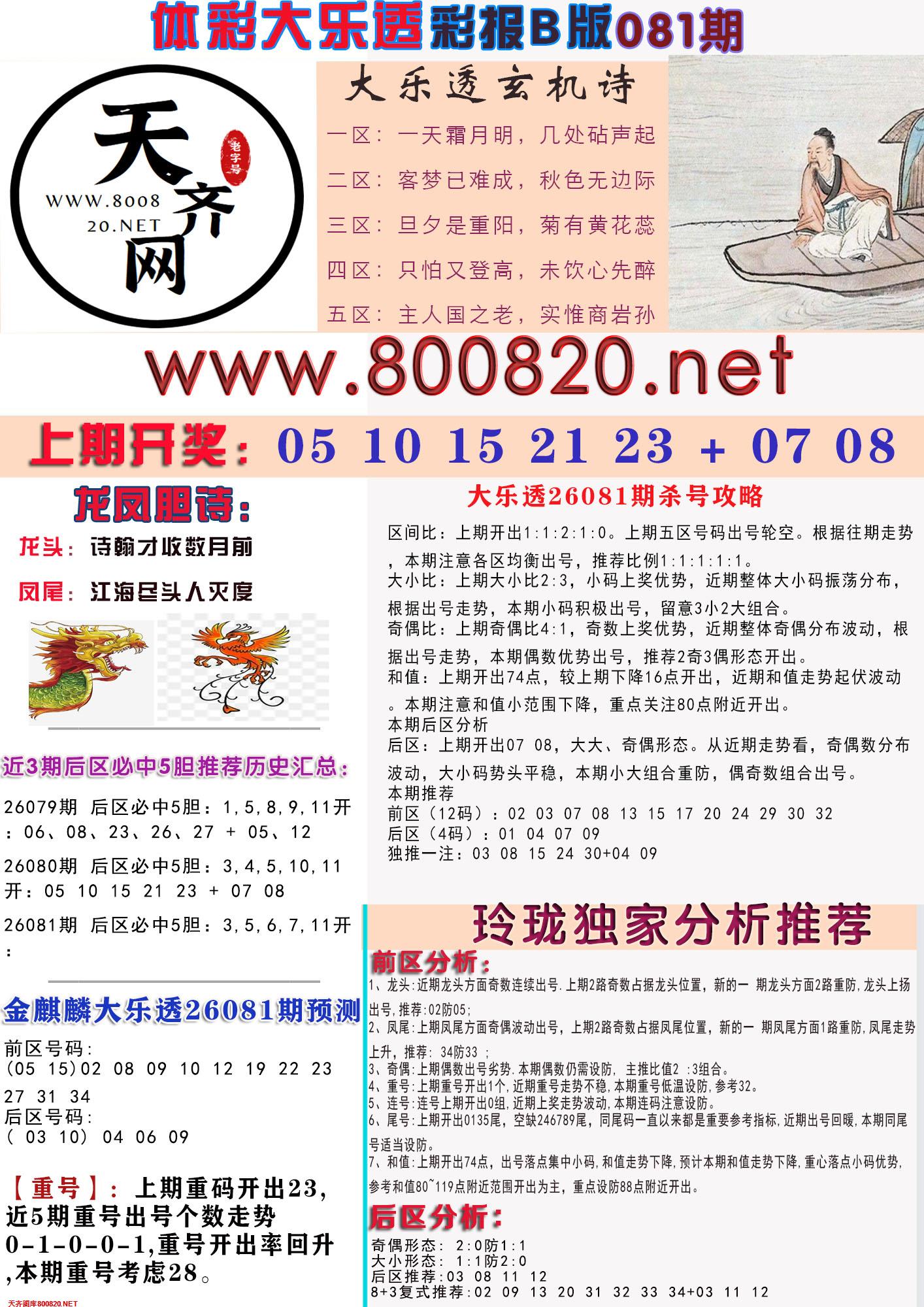 大乐透彩报B