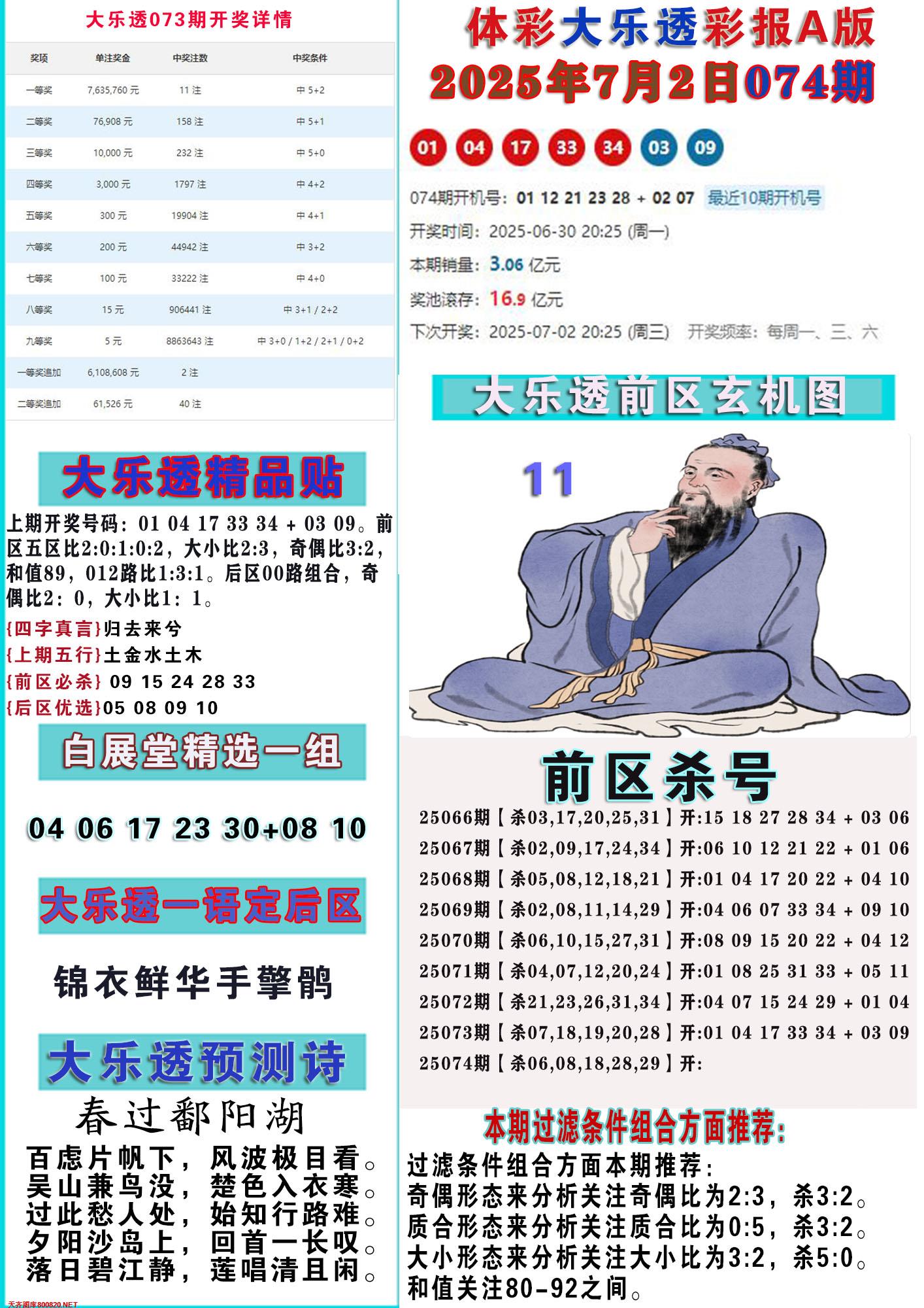 大乐透彩报A