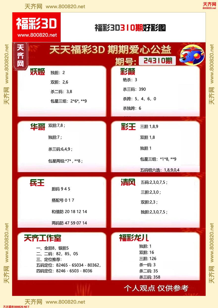 福彩3D好彩图