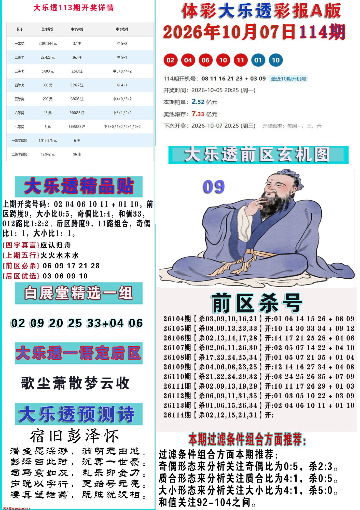 大乐透彩报A