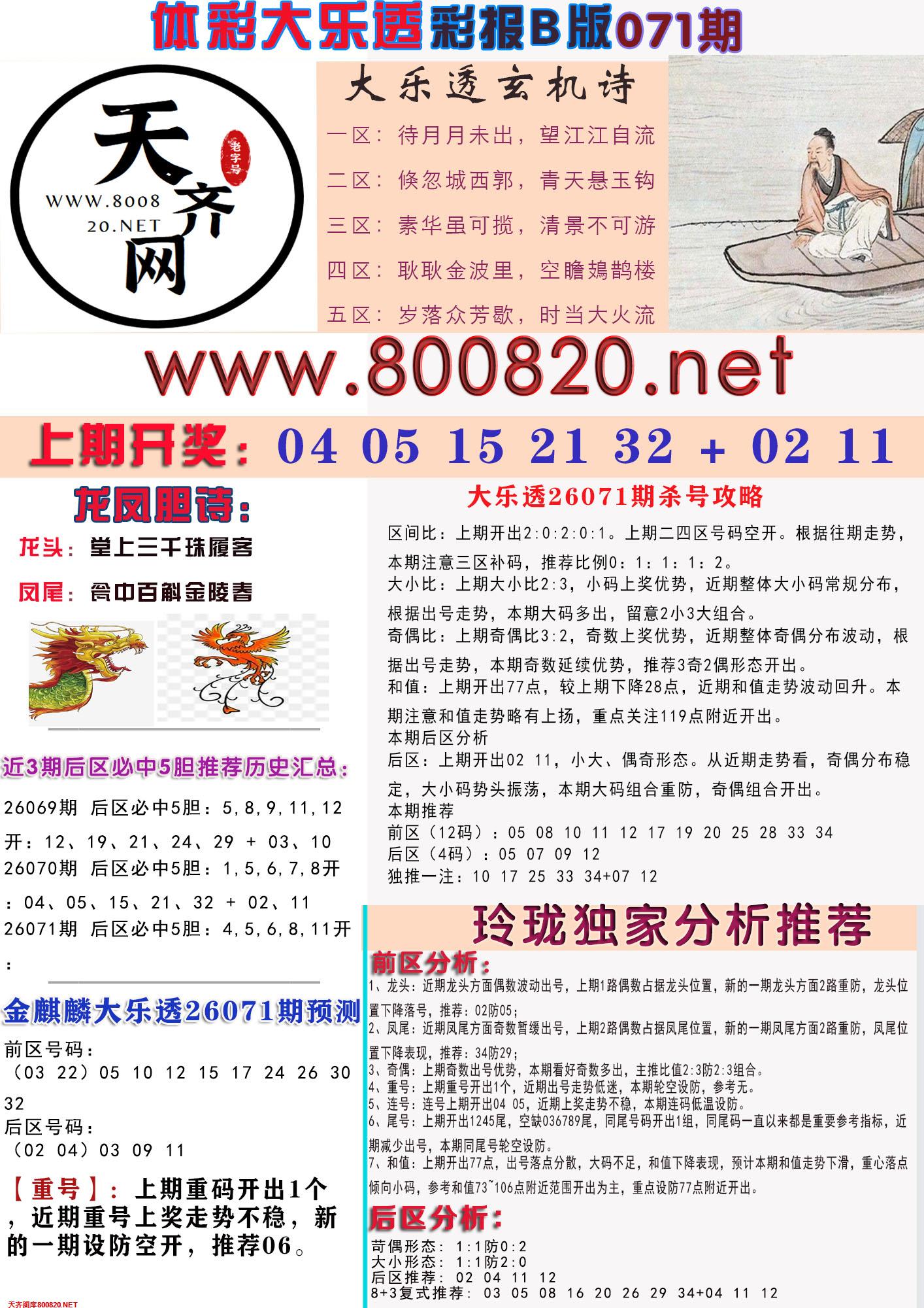 大乐透彩报B