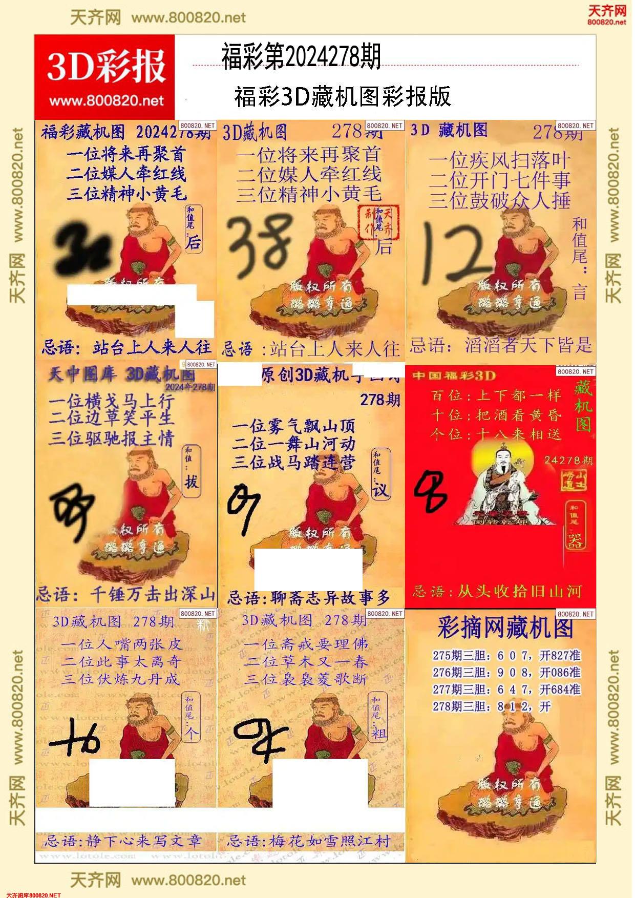 所有藏机图打印版