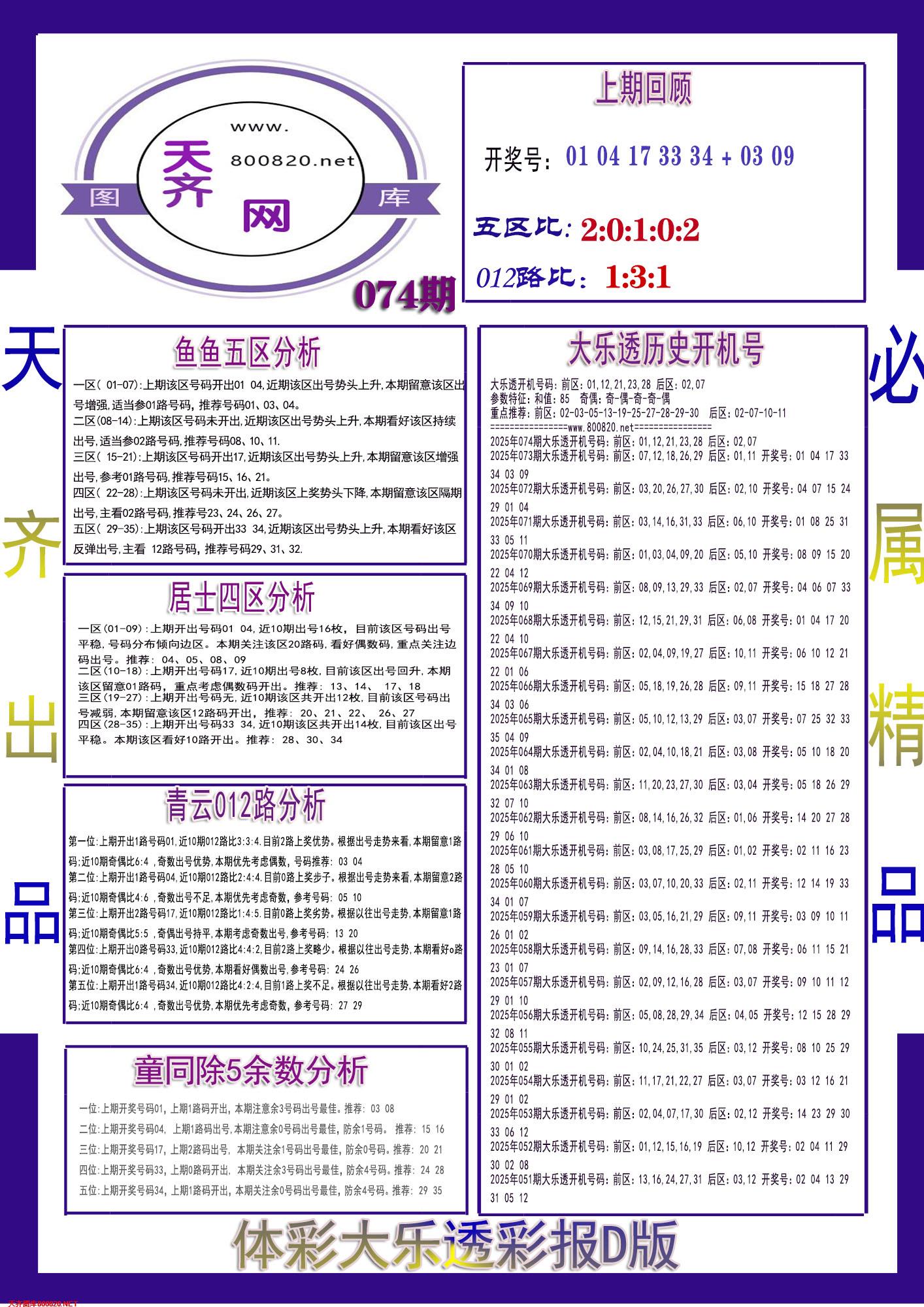 大乐透彩报D