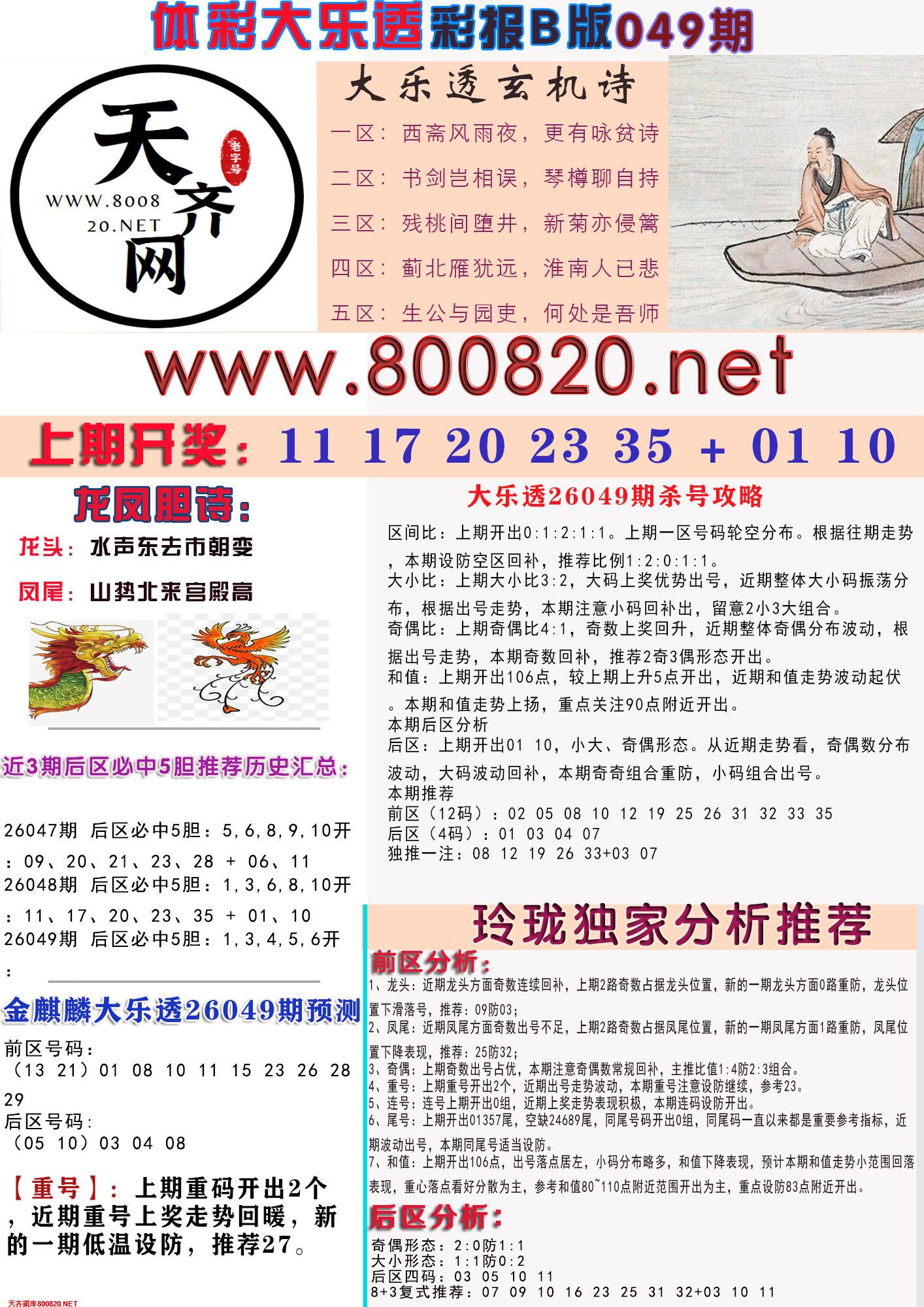 大乐透彩报B