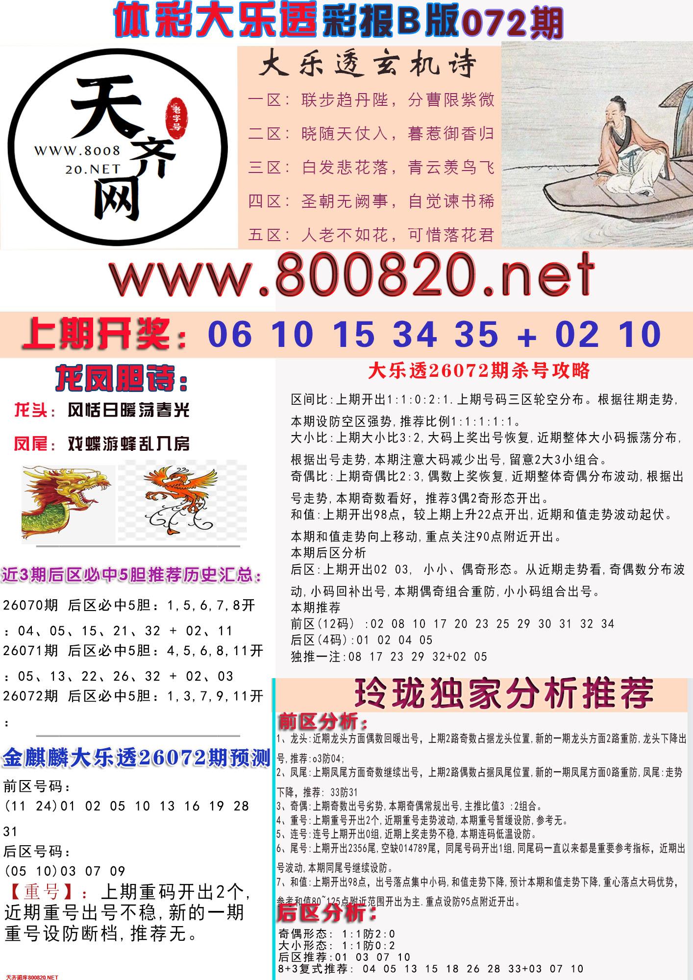 大乐透彩报B