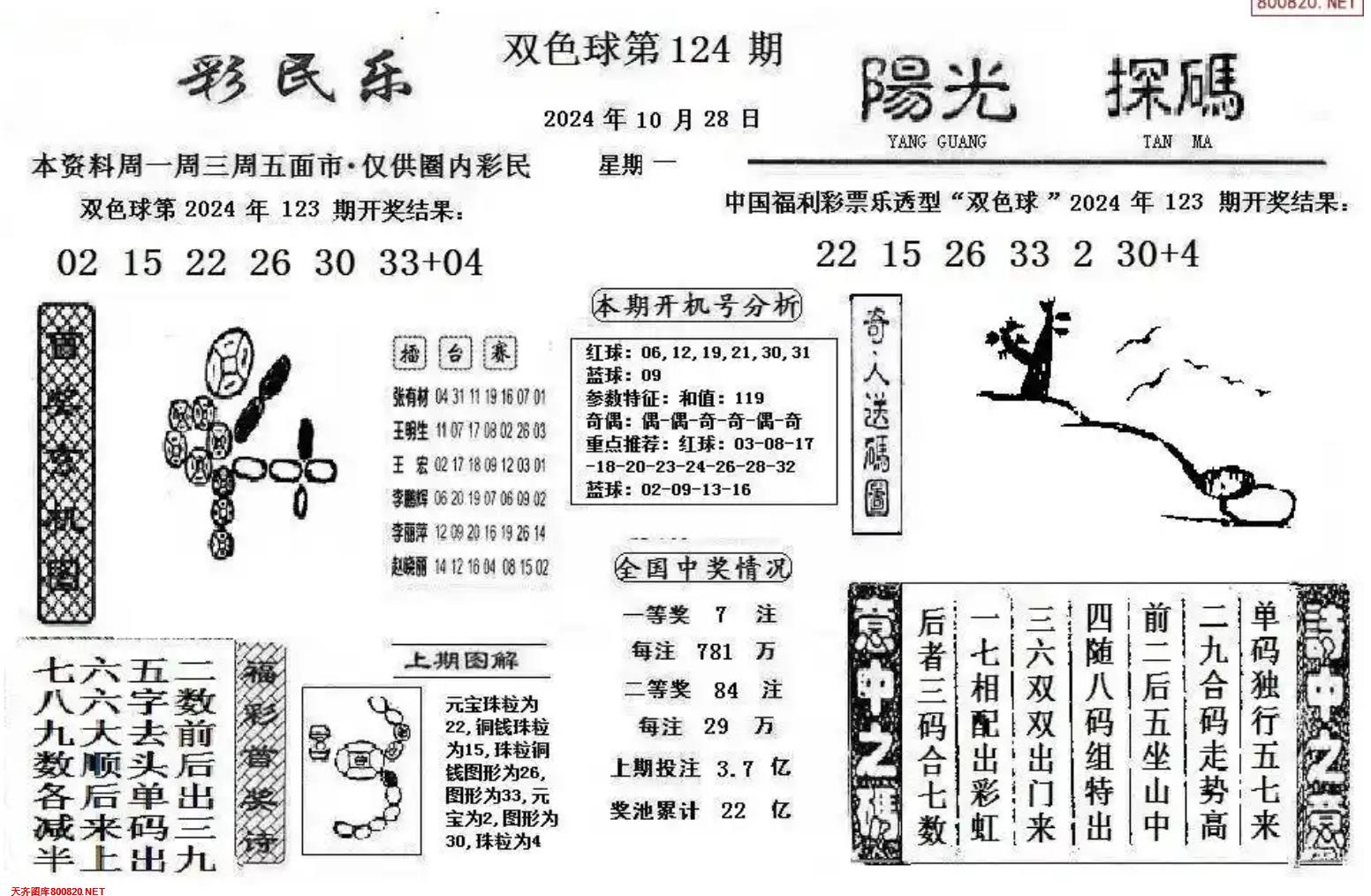 彩民乐+阳光探码图文版