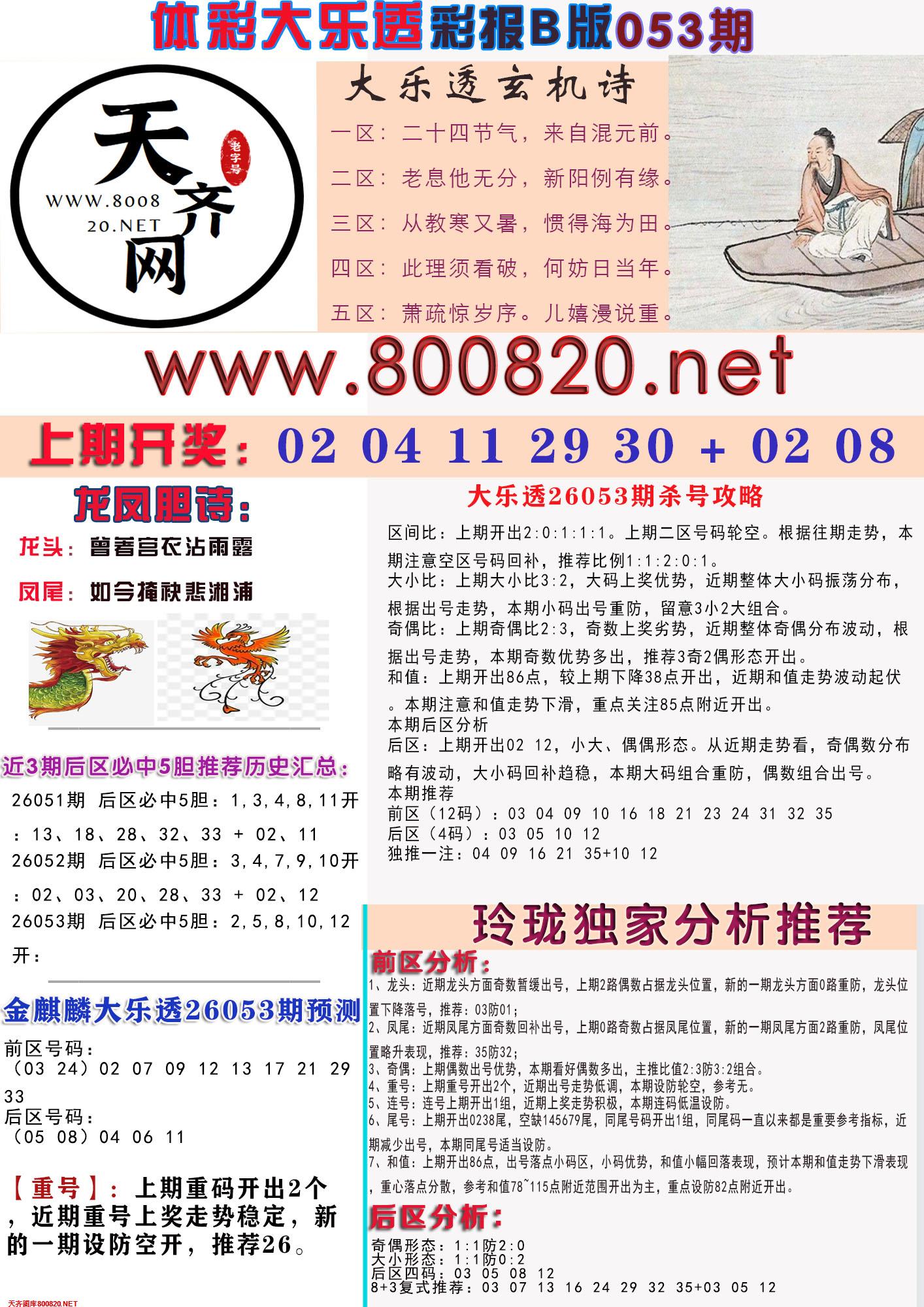 大乐透彩报B