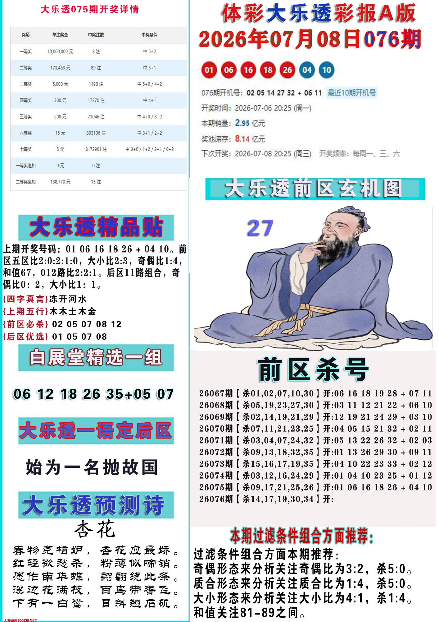 大乐透彩报A