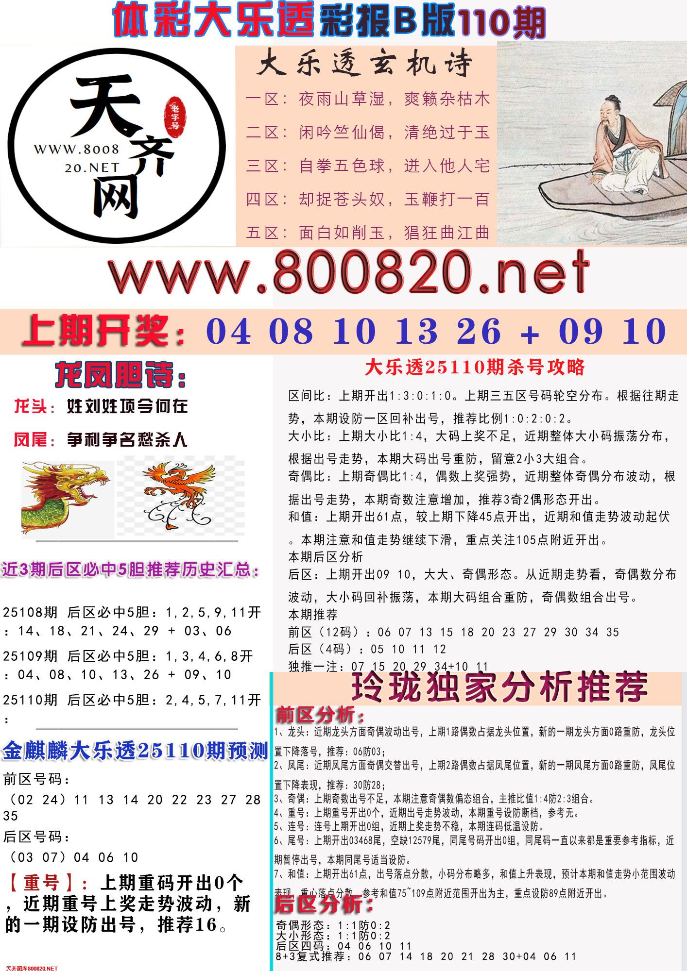 大乐透彩报B