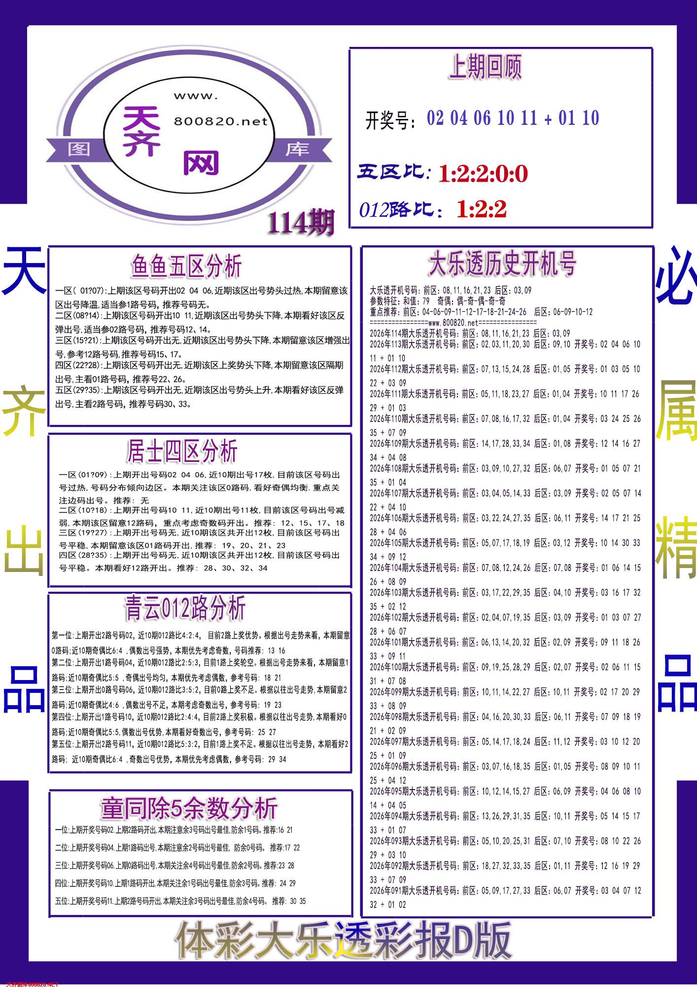 大乐透彩报D