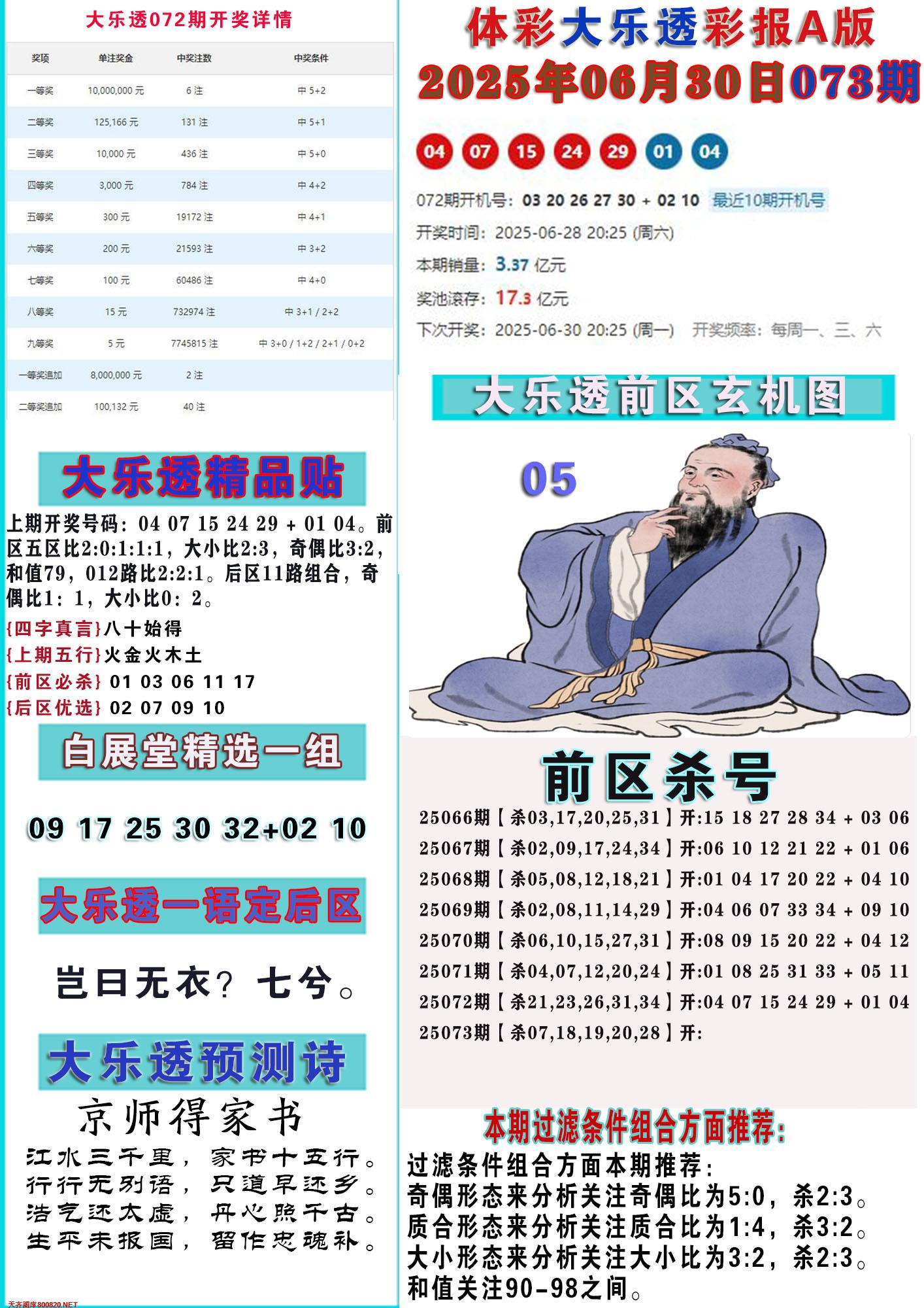 大乐透彩报A
