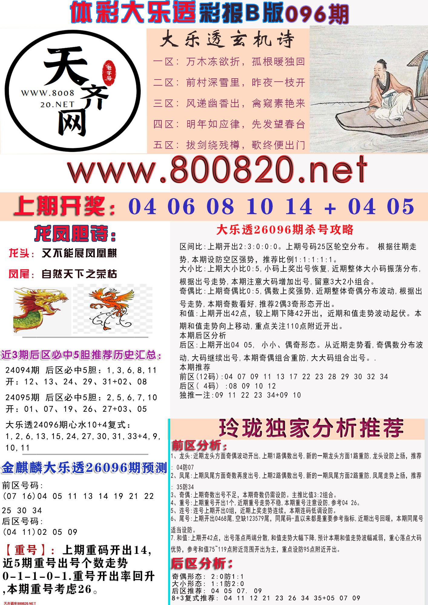 大乐透彩报B